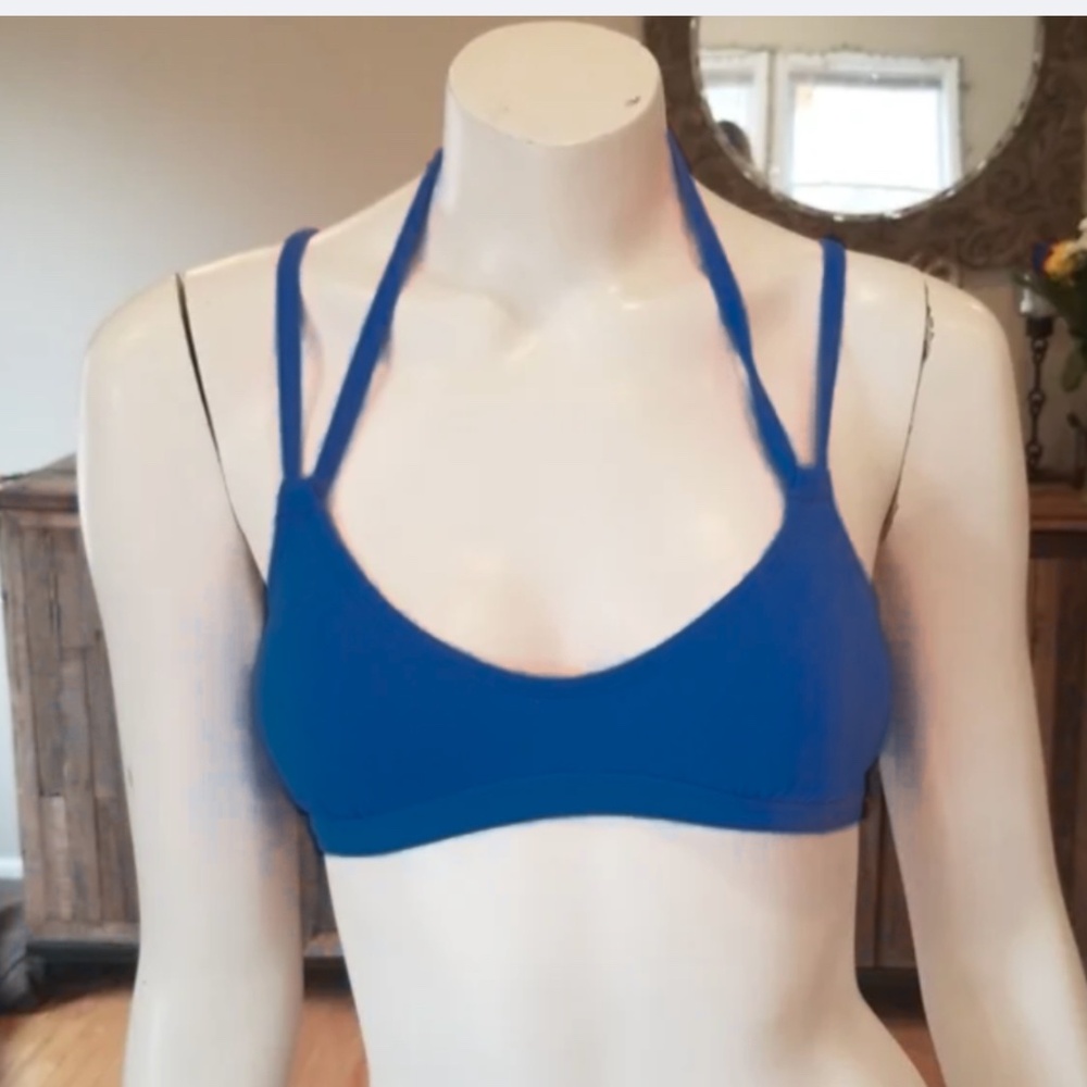 EUC – Athleta – Strappy Bikini Top – Navy – Size Medium - Picture 2 of 7
